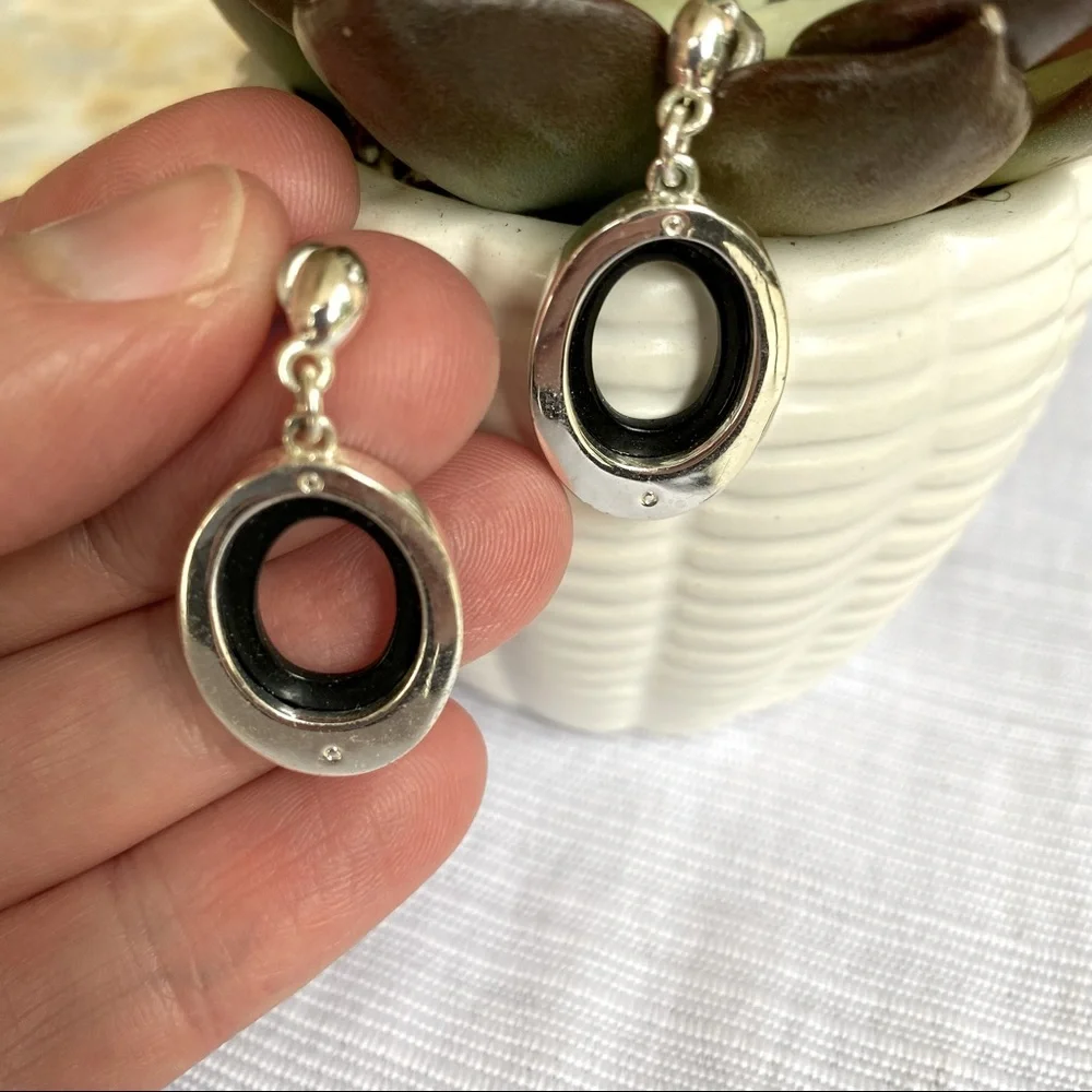 Nine West silver earrings - Picture 2 of 2